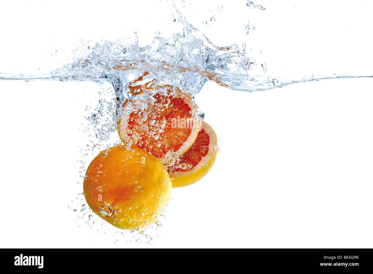 Grapefruits in water, Ruby Grapefruit Stock Photo Alamy