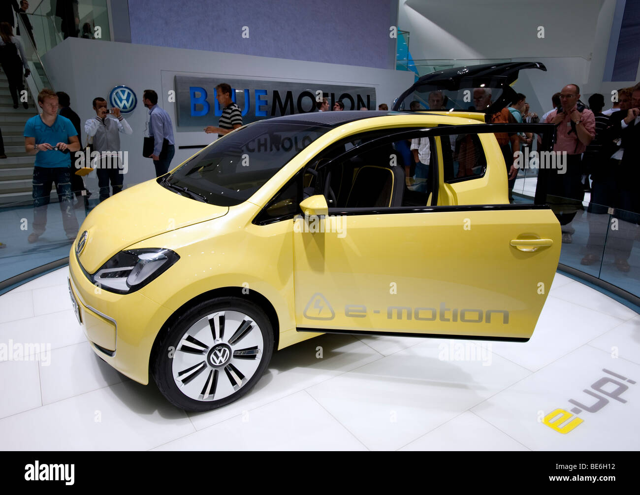 Volkswagen concept electric car called e UP on display at the Frankfurt Motor Show 2009 Stock Photo