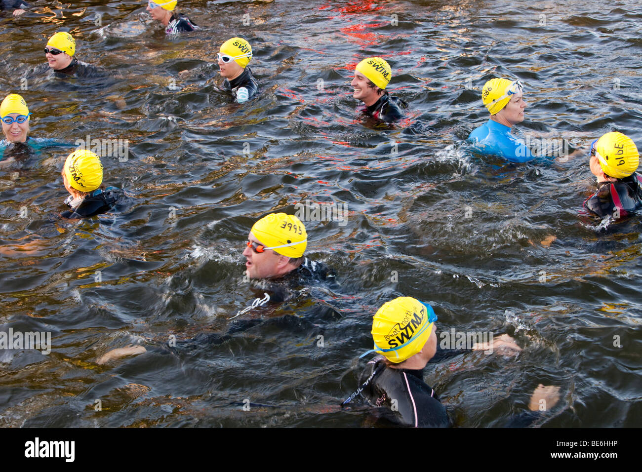 The Great North Swim, a 1 mile charity swim on Lake Windermere in the