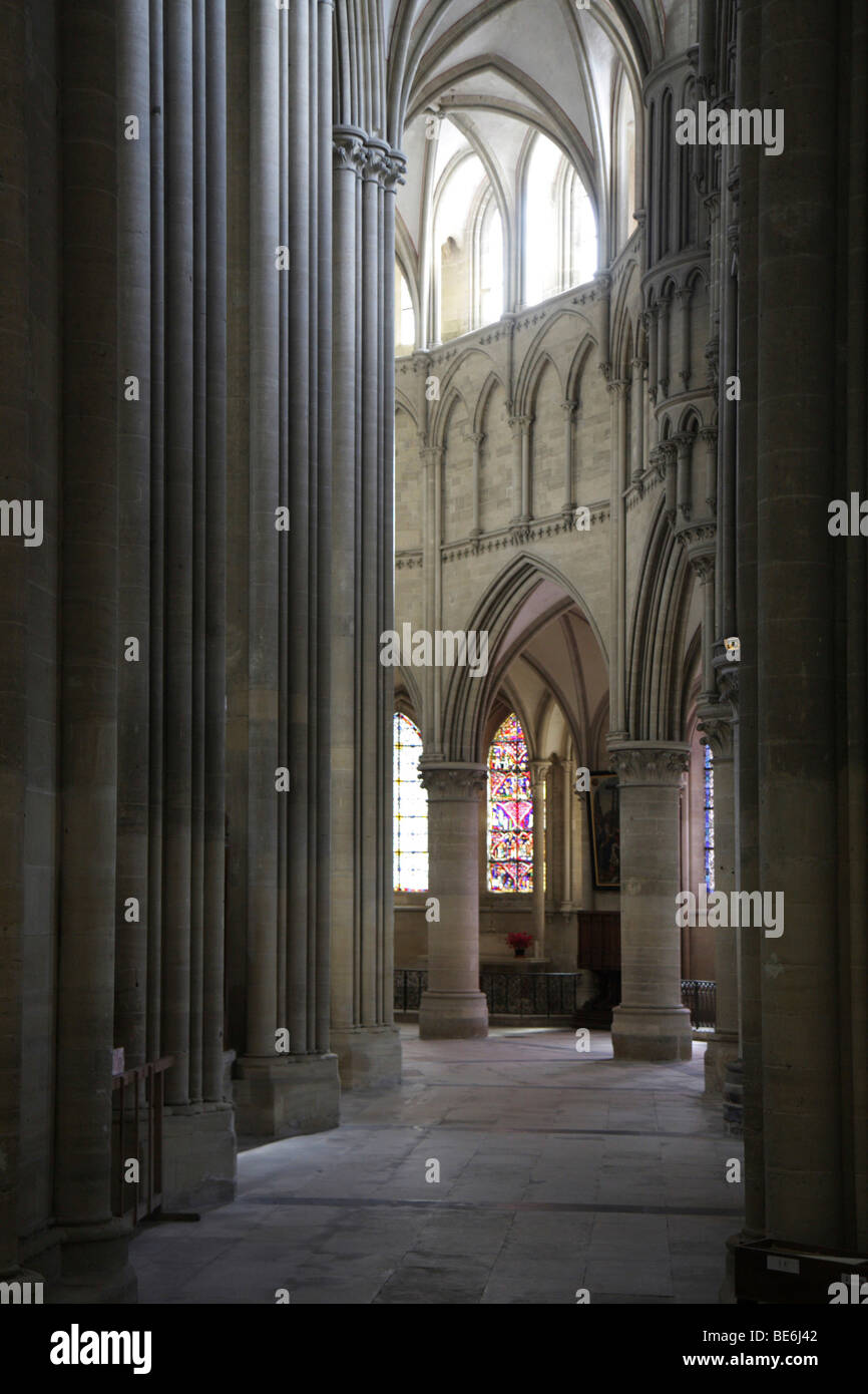 Ambulatory, Cathedral of Coutances, Manche, Basse-Normandie, Normandy, France, Europe Stock Photo