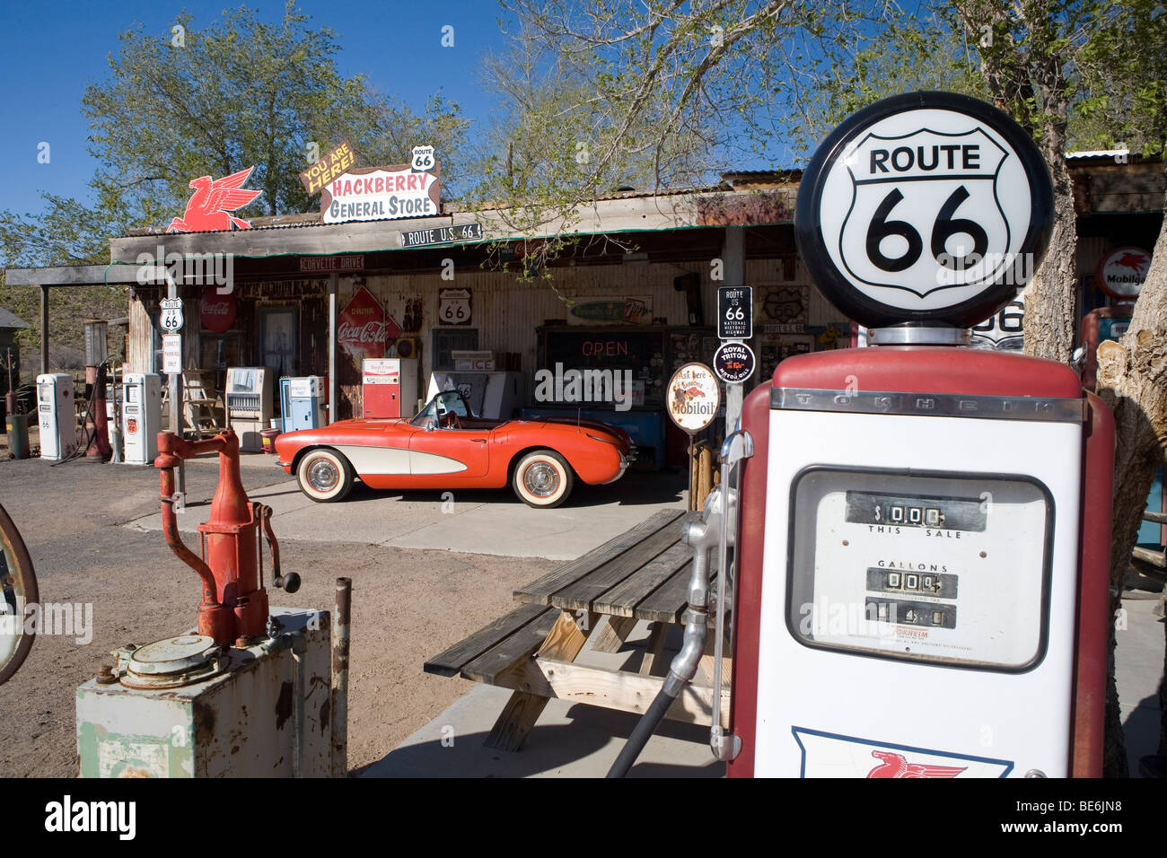 The Hackberry General Store in Arizona along Route 66 Stock Photo Alamy