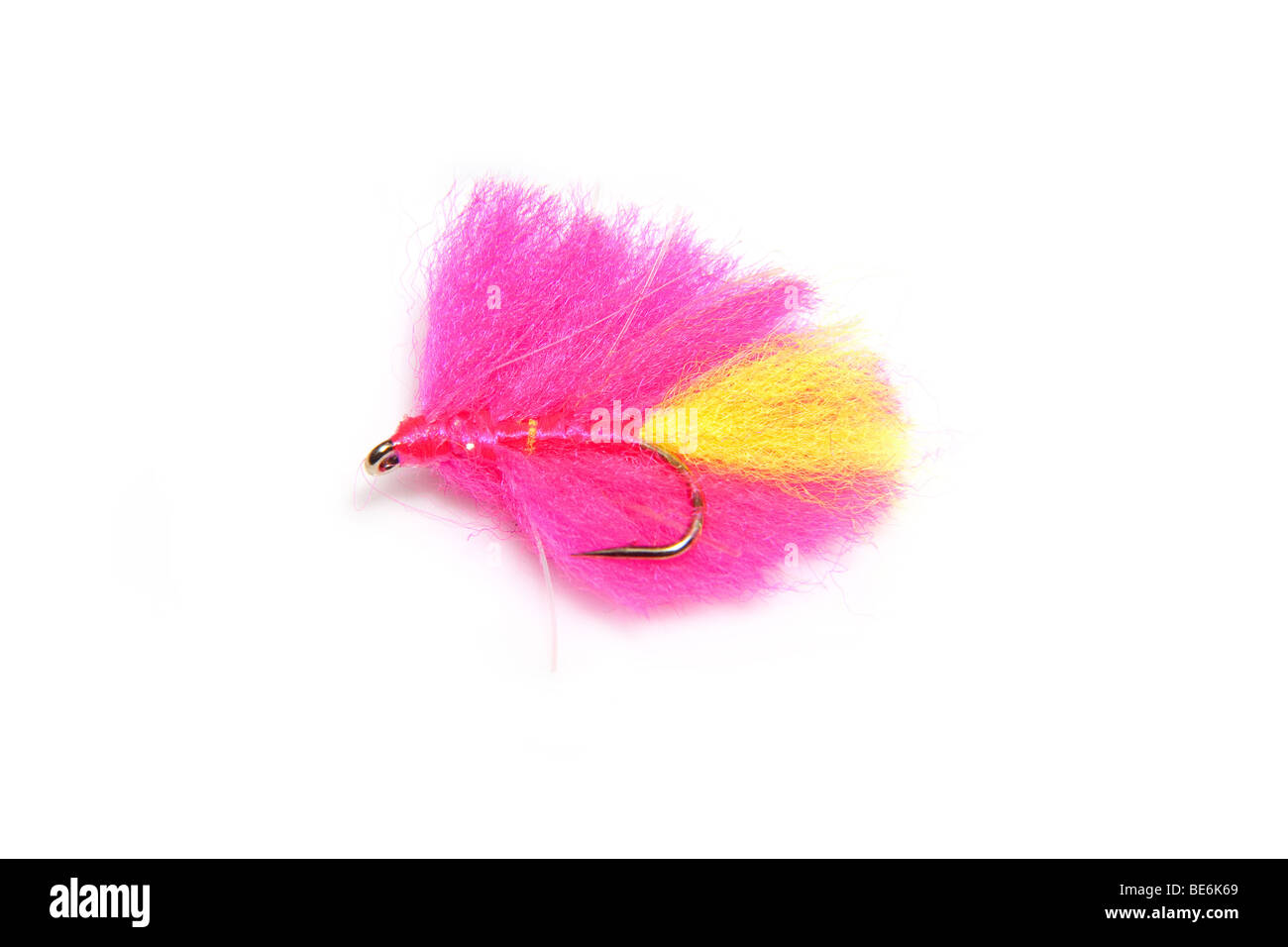 Pink rainbow trout fishing lure hi-res stock photography and