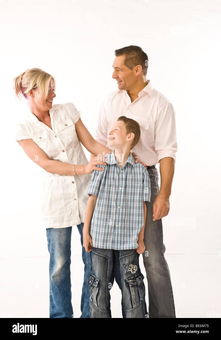 Mother, father, son Stock Photo
