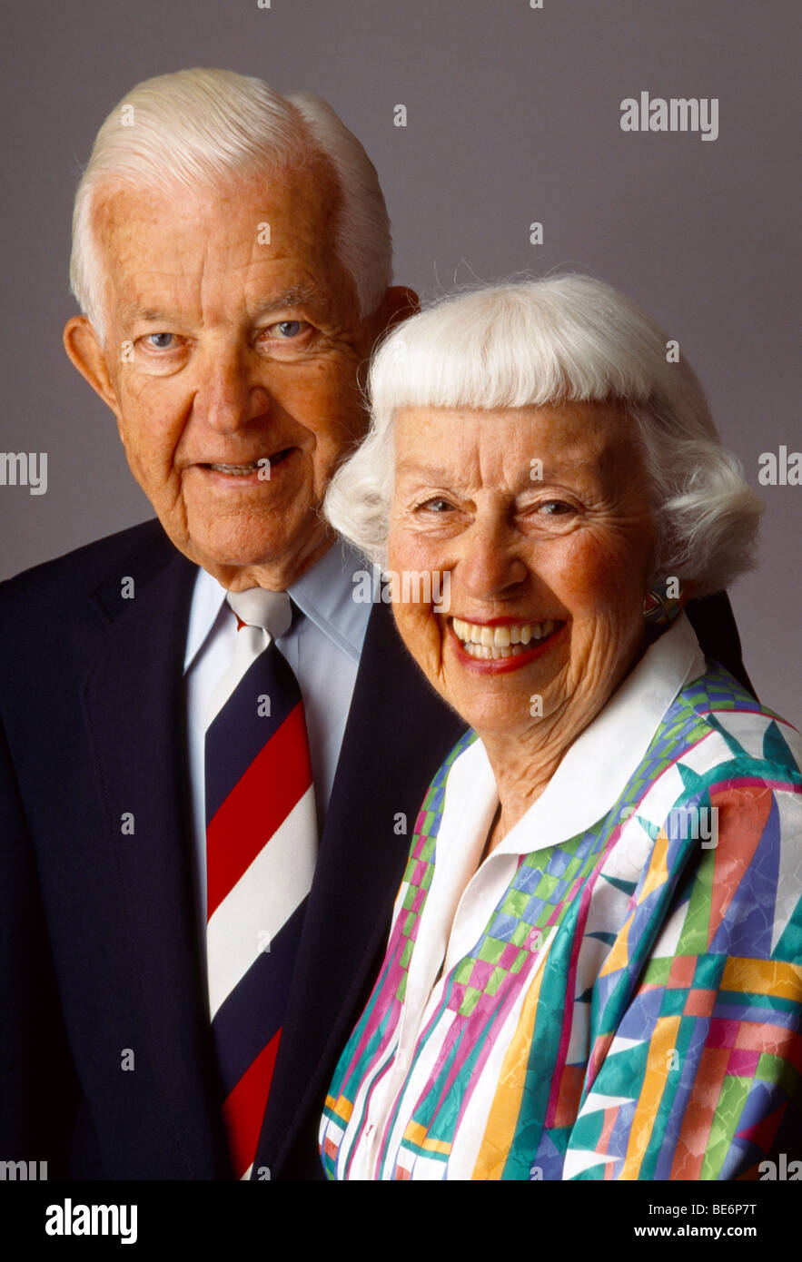 Portrait Of Grandmother And Grandfather 80 Year Old Woman And 86 Year Old Man California Usa Stock Photo Alamy
