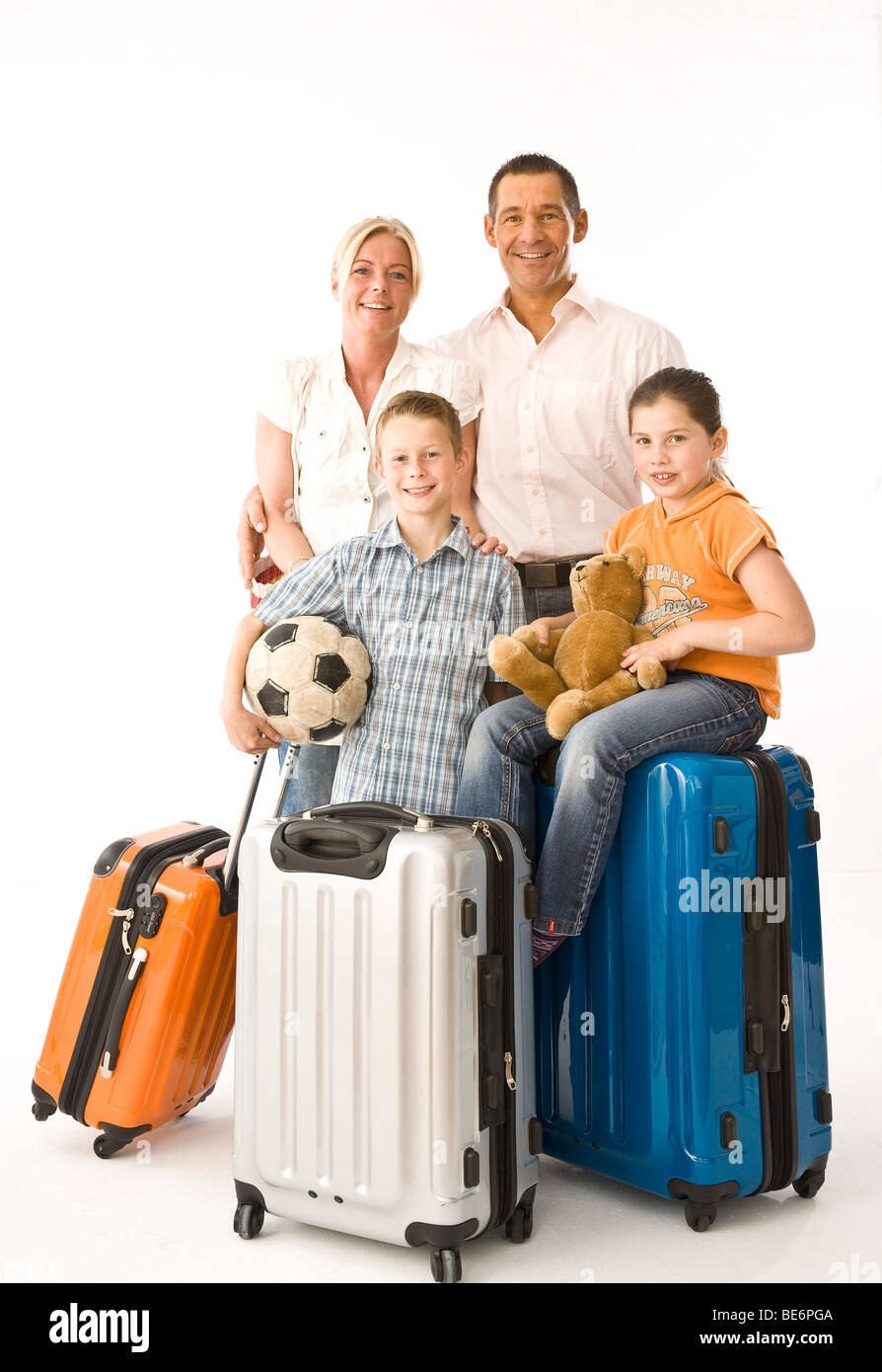 Family luggage holiday studio hi-res stock photography and images - Alamy