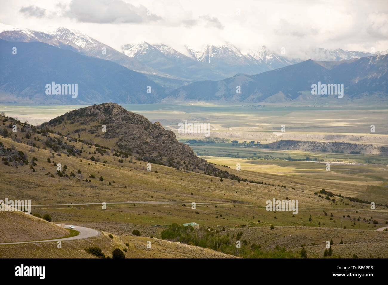 Madison Valley, Montana, from above Ennis Stock Photo - Alamy