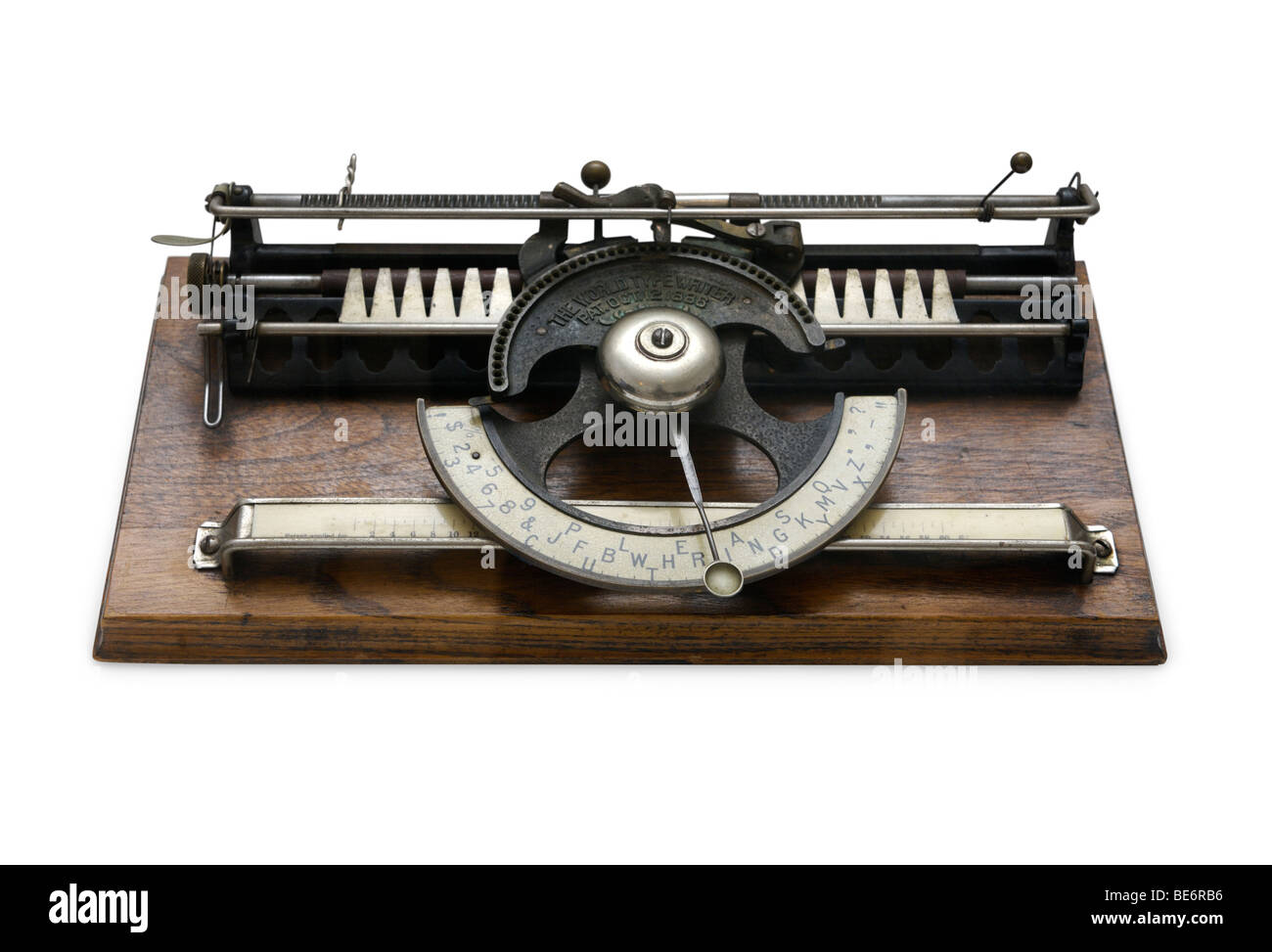 1886 early index typewriter World 1 manufactured by World Typewriter Co., USA Stock Photo