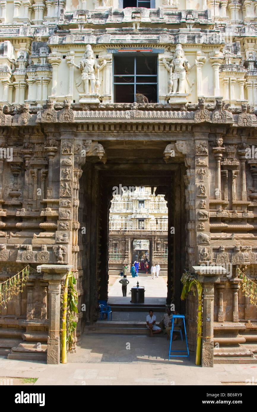 Sri Jalagandeeswarar Temple inside Vellore Fort in Vellore India Stock Photo