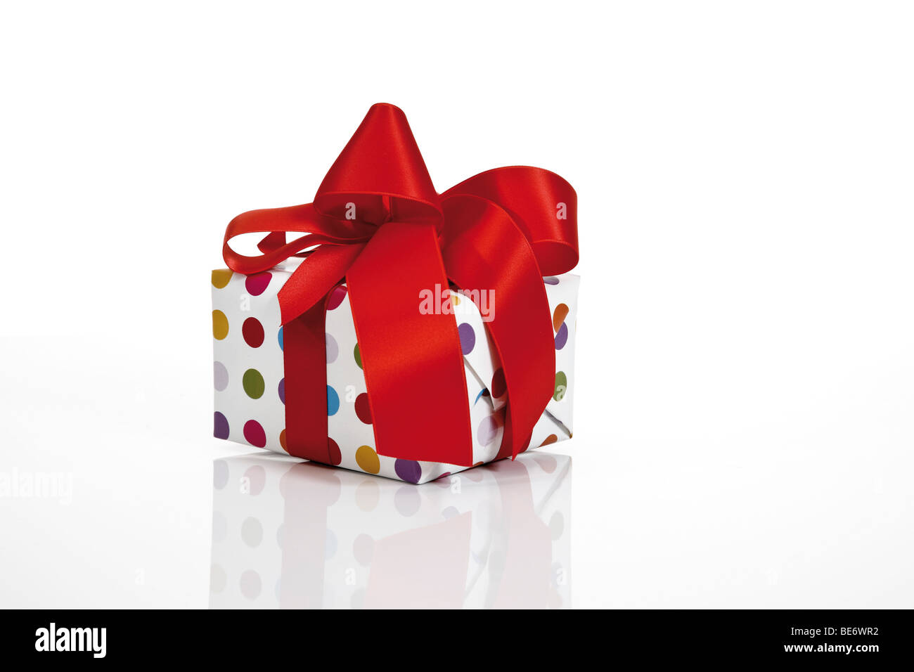 Present with a ribbon Stock Photo