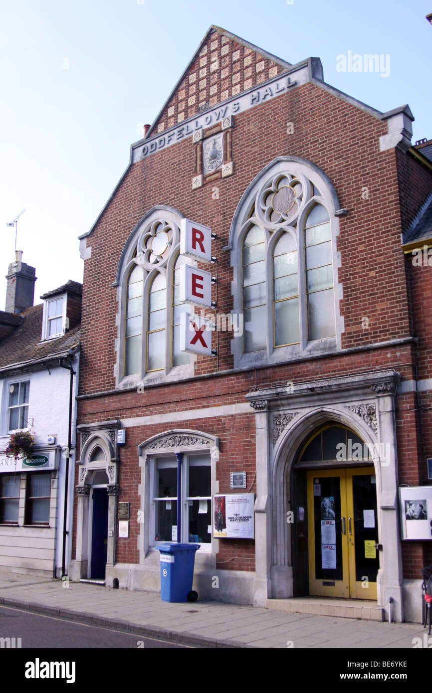 Wareham REX cinema in Dorset. The oldest gas lamped Cinema in the country  that still operates Stock Photo - Alamy