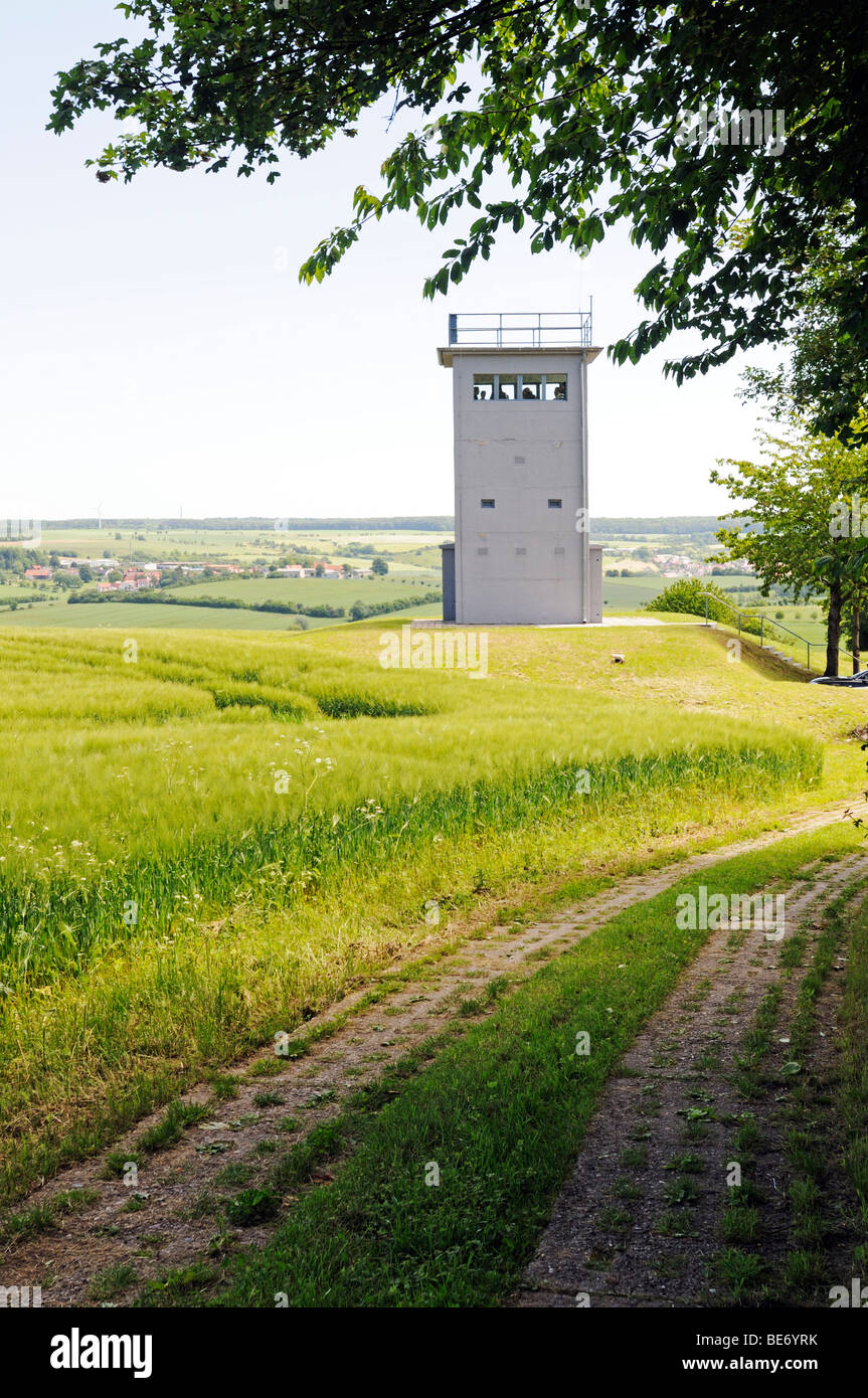 Museum and memorial in the border tower Katharinenberg at the former inner-German border, Thuringia, Germany, Europe Stock Photo