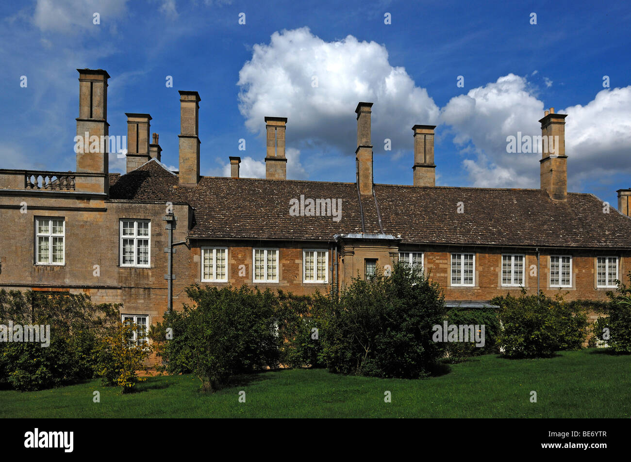 "Boughton House", detail, seen from the garden, Geddington, Kettering