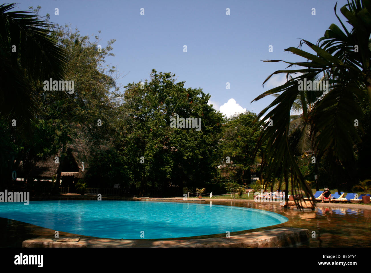 Swimming pool, Papillon Lagoon reef Hotel, Diani Beach, Mombasa, Kenya, Africa Stock Photo