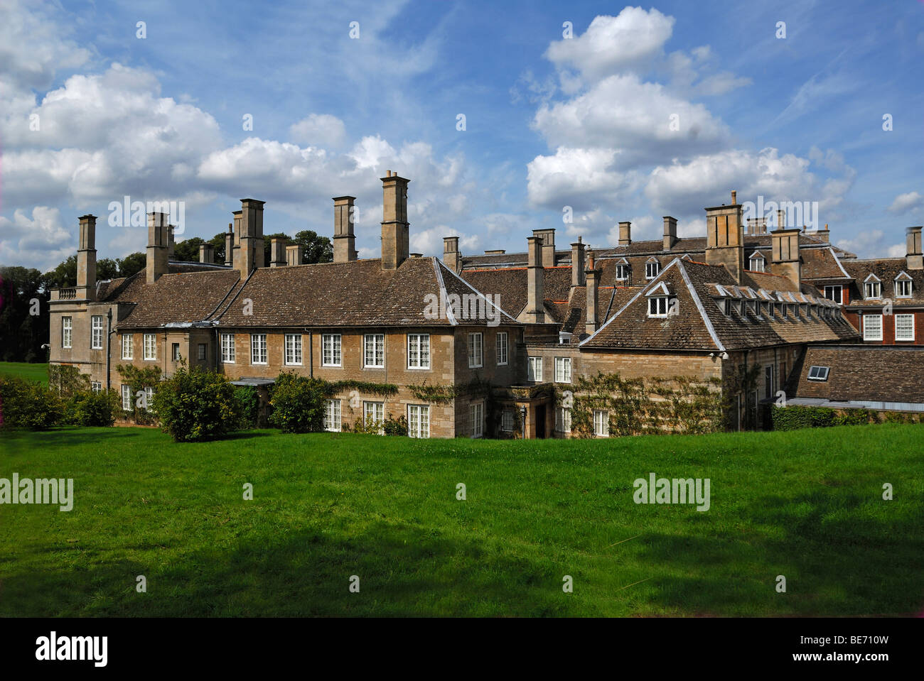 'Boughton House', seen from the garden, Geddington, Kettering, Northamptonshire, England, United Kingdom, Europe Stock Photo