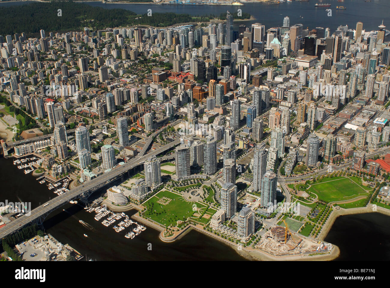 Aerial picture of Vancouver, British Columbia, Canada Stock Photo - Alamy