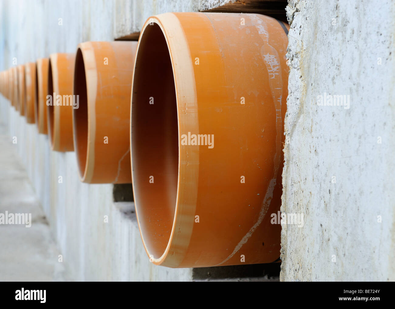 Construction, water pipes Stock Photo Alamy