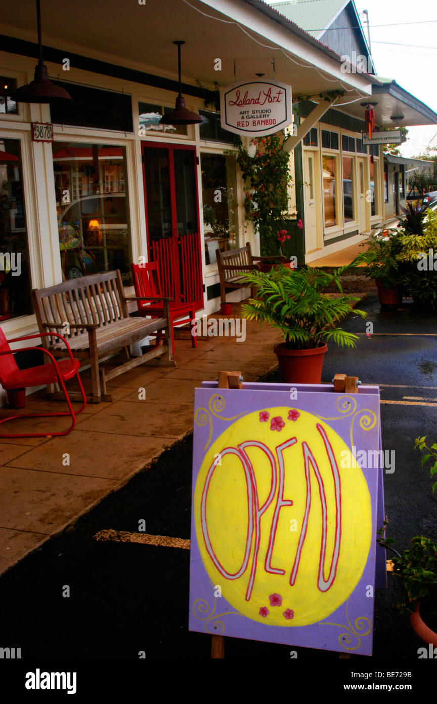 Art shop in Hanapepe Stock Photo Alamy