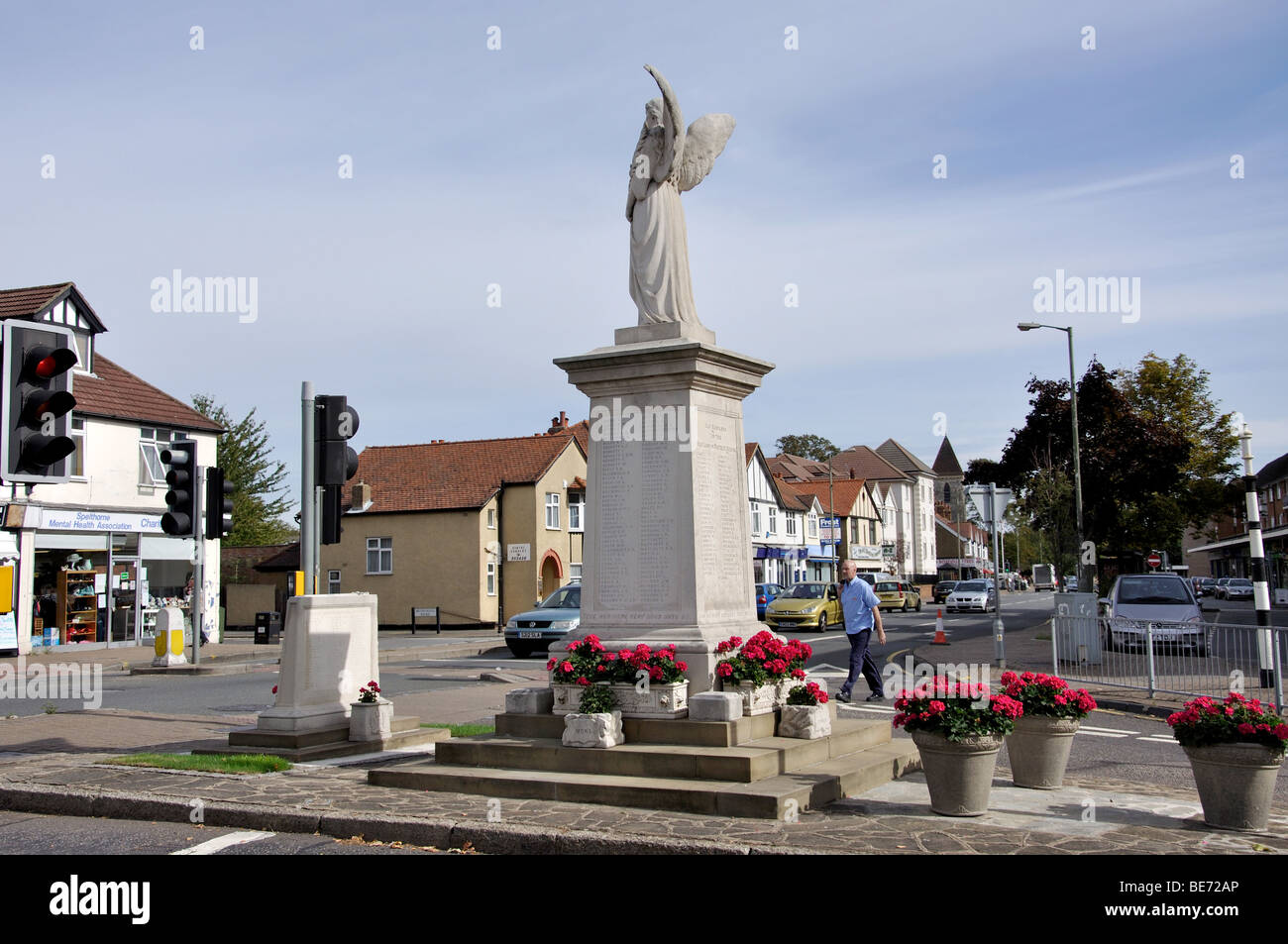 World War II Memorial, Church Road, Ashford, Surrey, England, United
