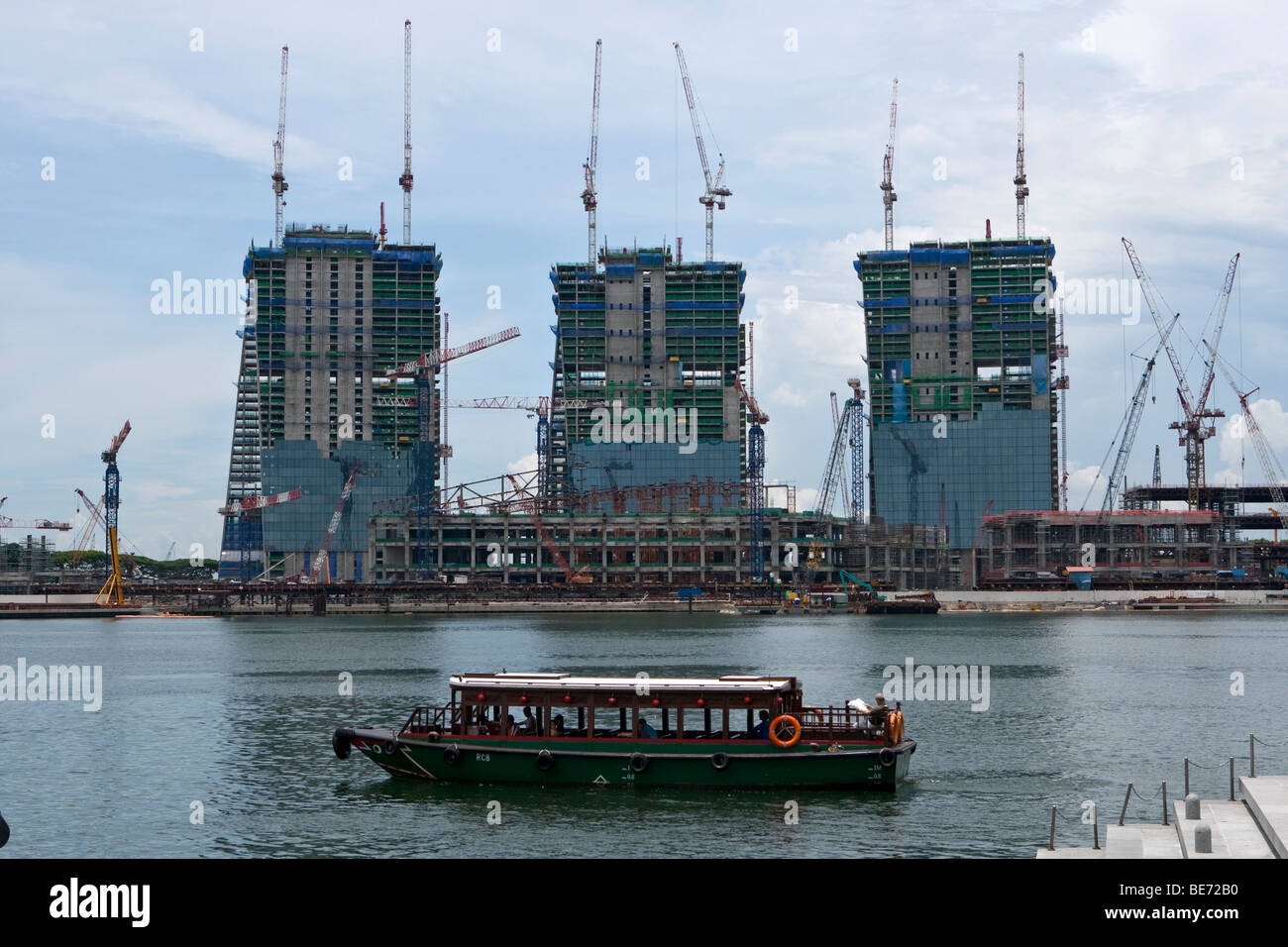 Building boom in Singapore, Asia Stock Photo