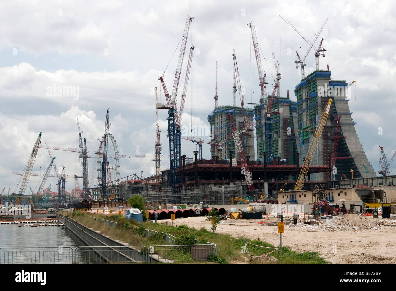 Building boom in Singapore, Asia Stock Photo Alamy