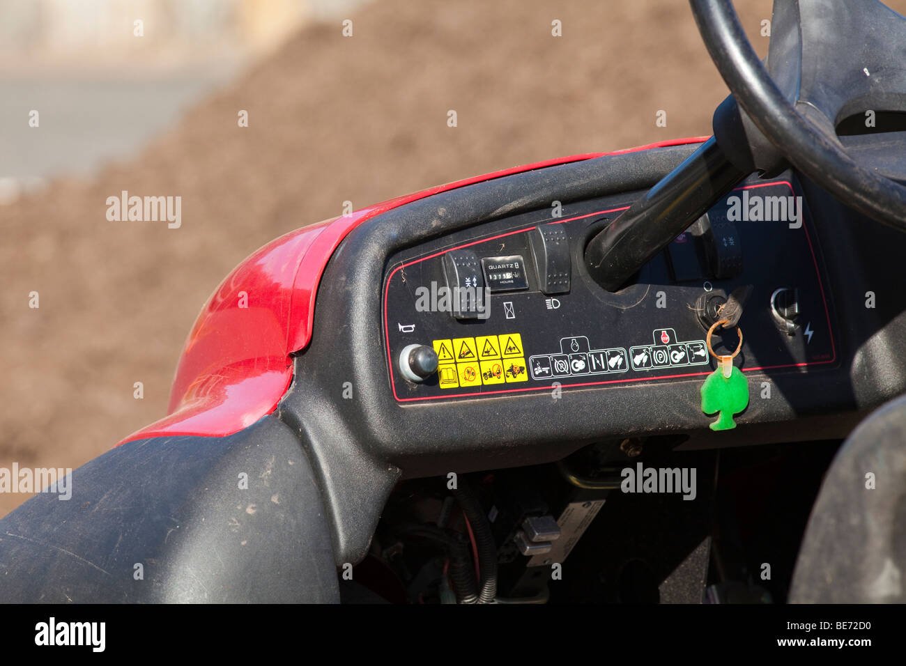 Steering wheel on a tractor hi res stock photography and images
