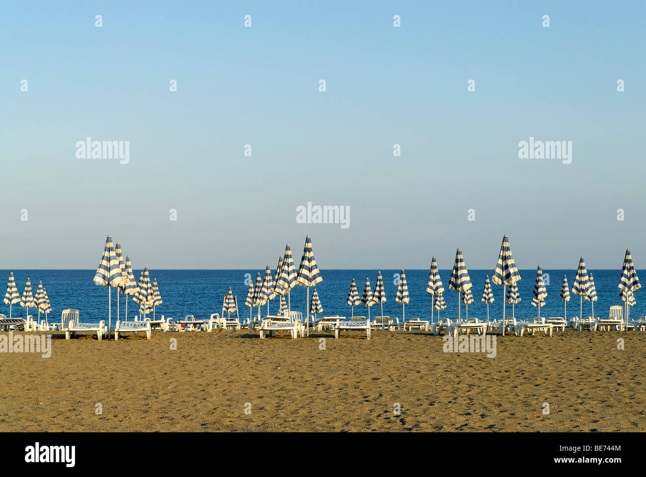 Beach near Pizzo at the Tyrrhenian Sea, Calabria, Italy, Europe Stock Photo