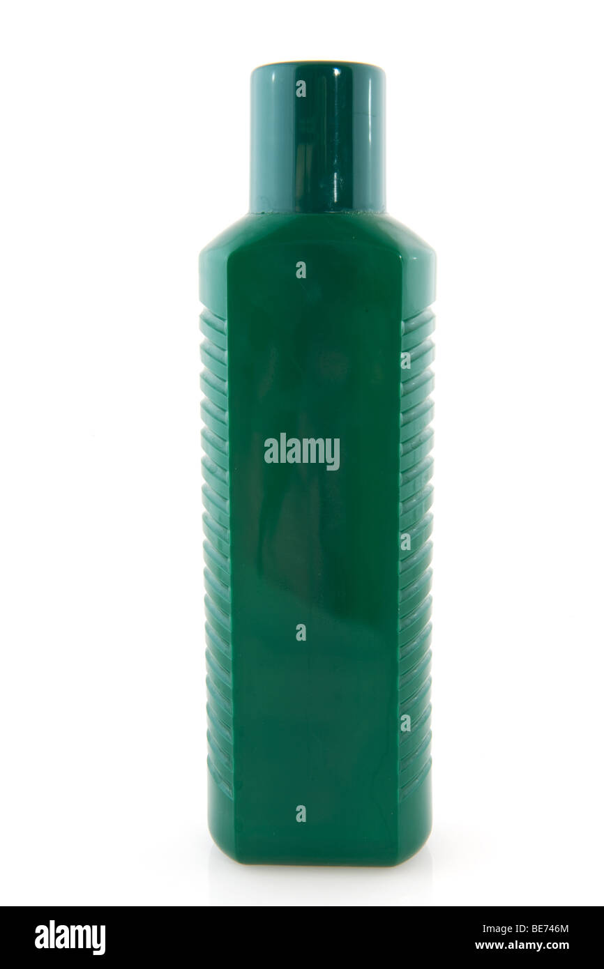 Green untitled plastic bottle isolated over white Stock Photo - Alamy