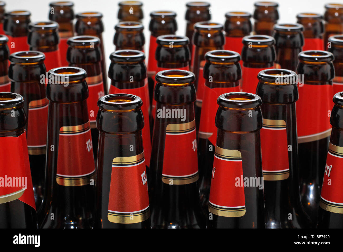 Empty beer bottles Stock Photo Alamy