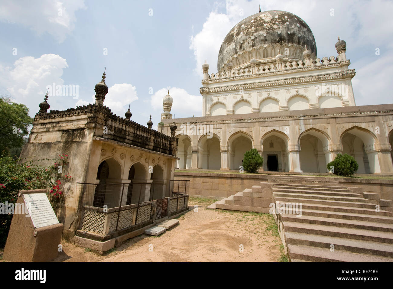Hayath Baksh Begum Tomb at the Qutb Shahi Tombs in Golconda in Hyderabad India Stock Photo