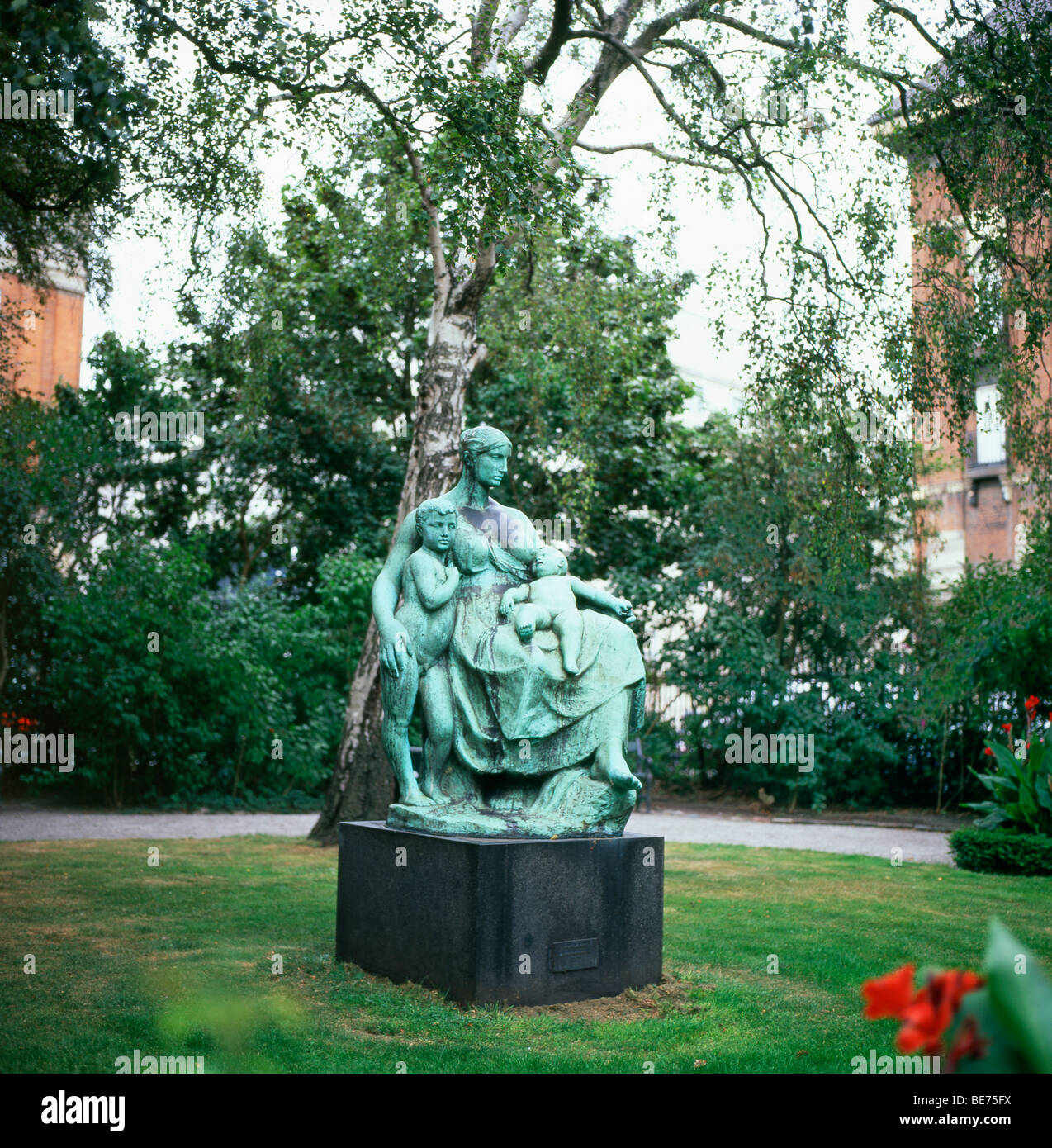 Mother baby and child Statue Copenhagen Denmark Stock Photo - Alamy