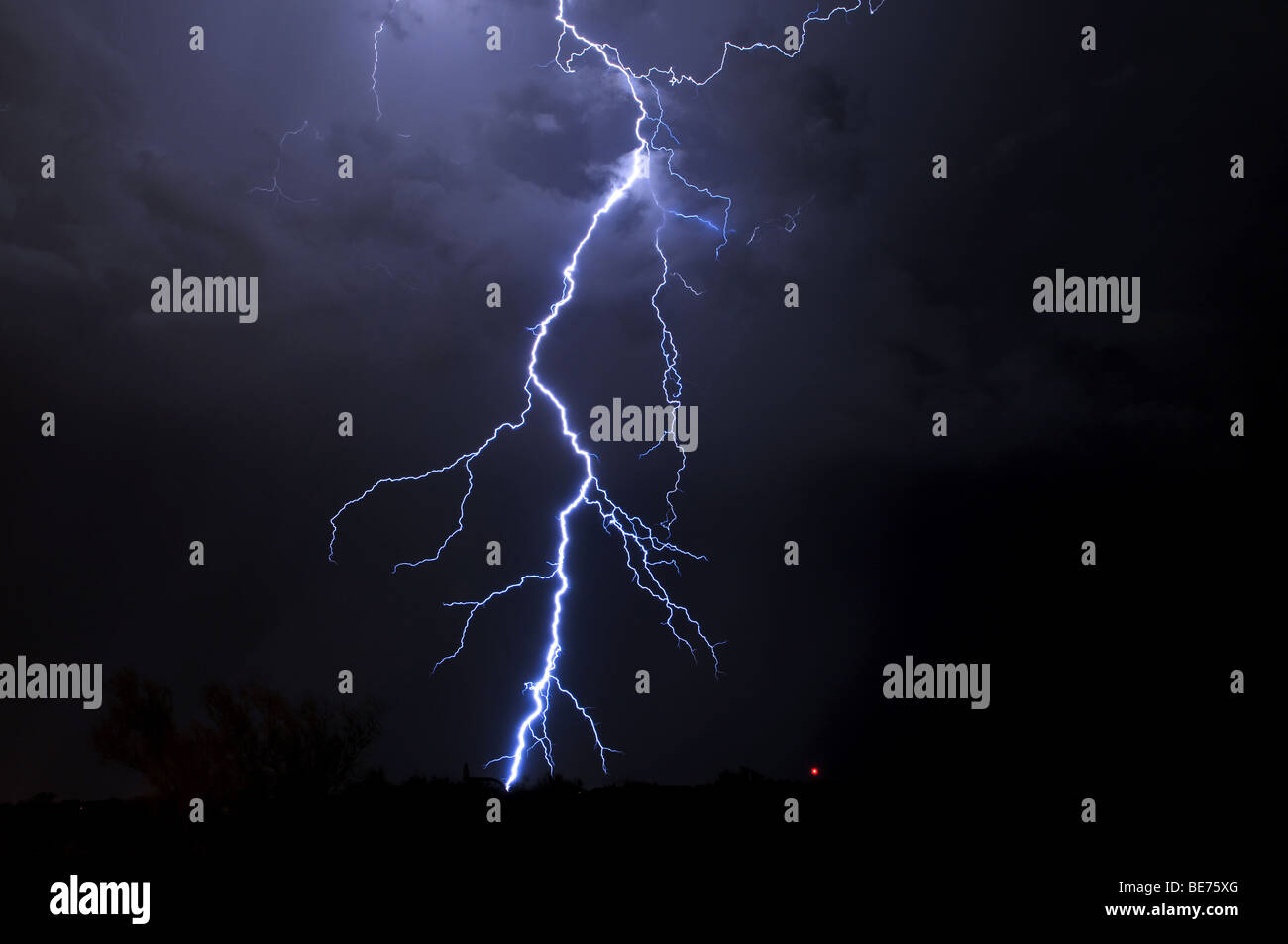 Tucson Lightning Stock Photo
