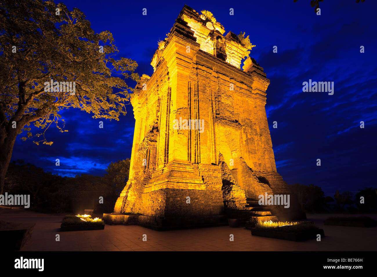 Nhan Cham tower. Tuy Hoa. Phu Yen province. Vietnam Stock Photo