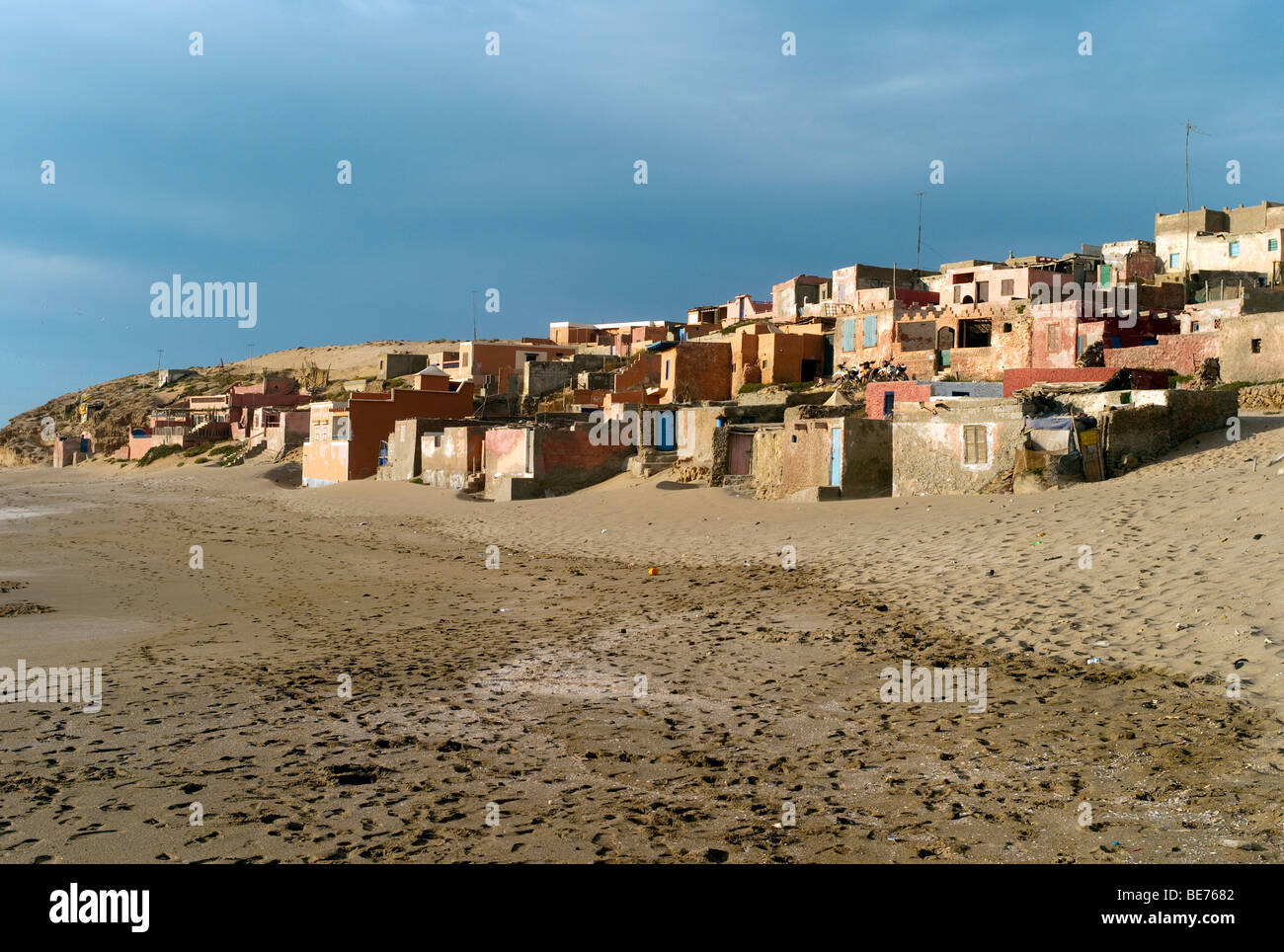 Lonely fishing village DOURIYA as a tourist attraction in the Massa National Park, Souss-Massa-Drâa, Morocco, Africa Stock Photo