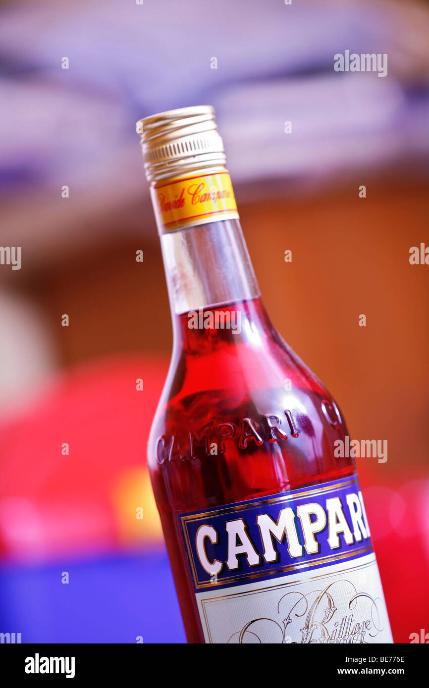 Campari bottle Stock Photo