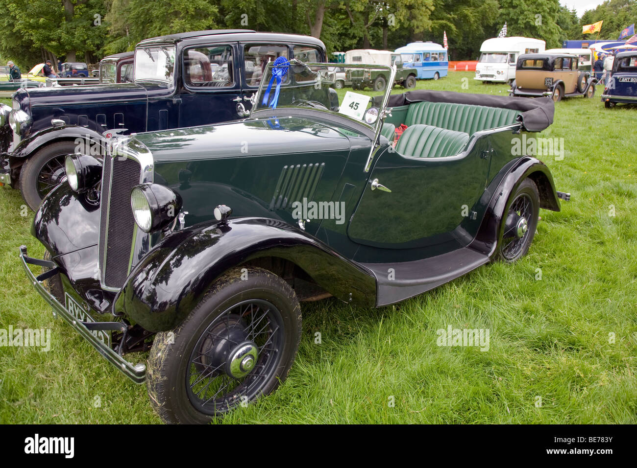 1935 Morris 8 Tourer at Scottish Borders Historic Motoring Extravaganza 2009 Stock Photo
