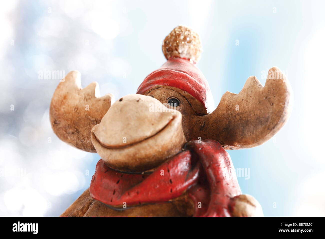 Moose, reindeer, Christmas decoration Stock Photo