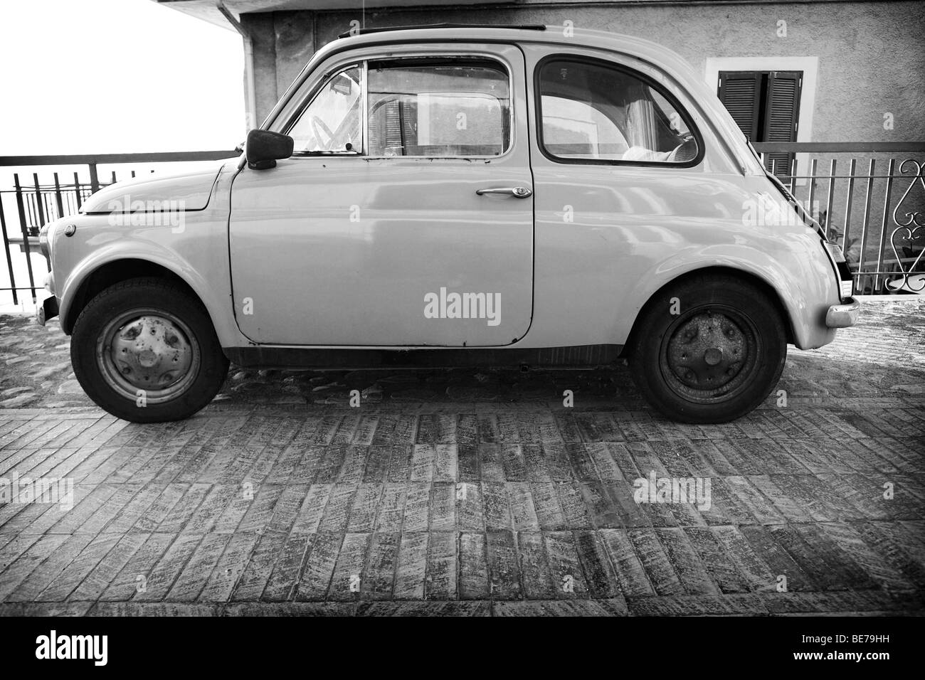 Old italy car Black and White Stock Photos & Images - Alamy