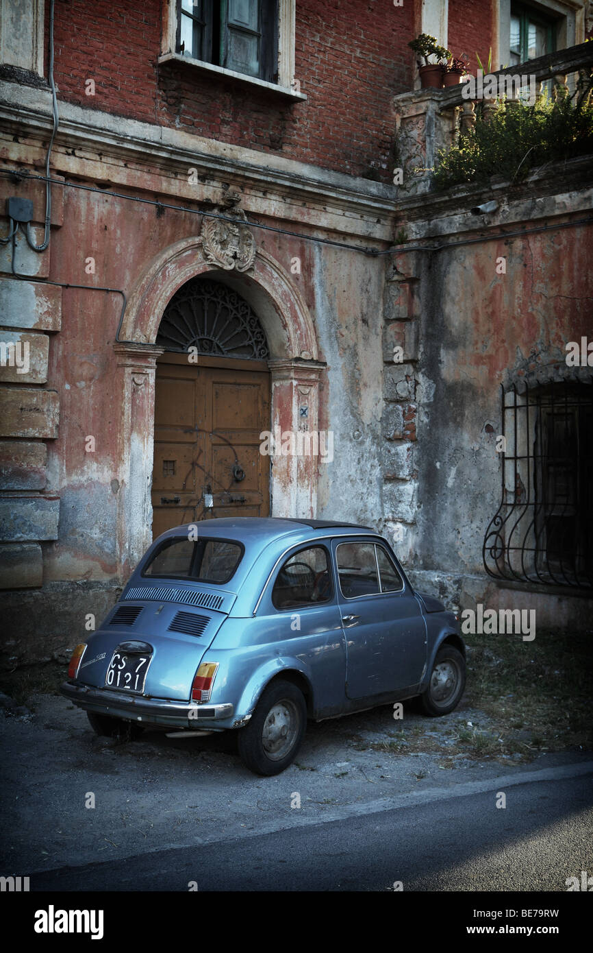 Fiat 500, Calabria, Italy. Stock Photo
