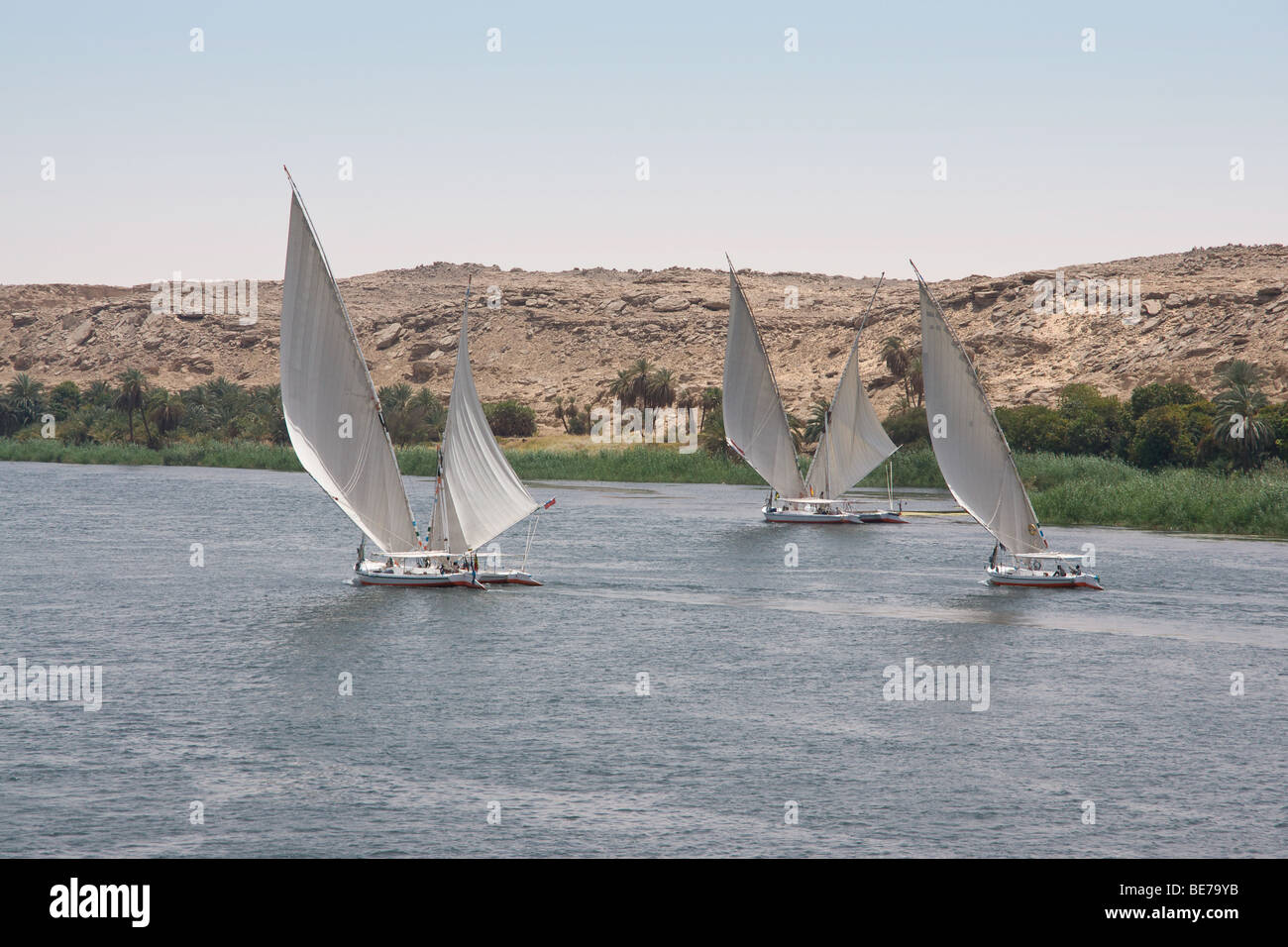 Sailing down the Nile Stock Photo Alamy
