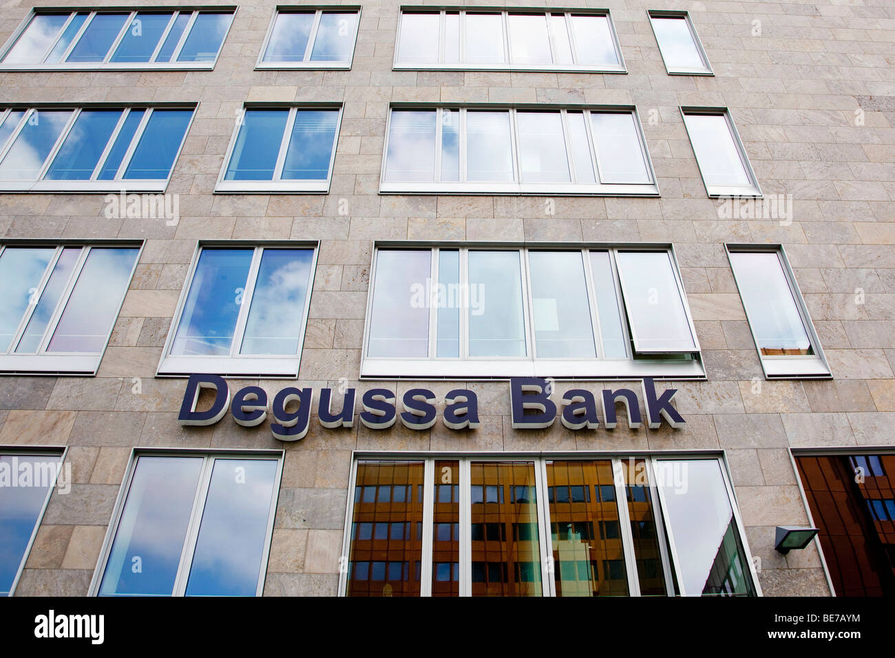 Headquarters of the Internet bank Degussa Bank GmbH in Frankfurt am Main, Hesse, Germany, Europe Stock Photo