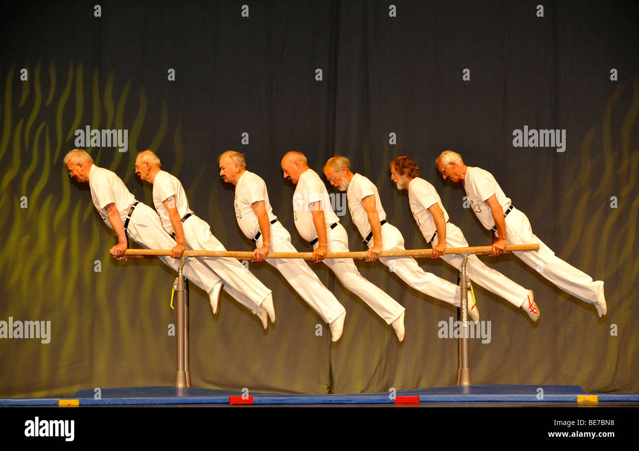 Show Matinee of the Best, Internationales Deutsches Turnfest, International German Gymnastics Festival 2009, festival hall, Fra Stock Photo