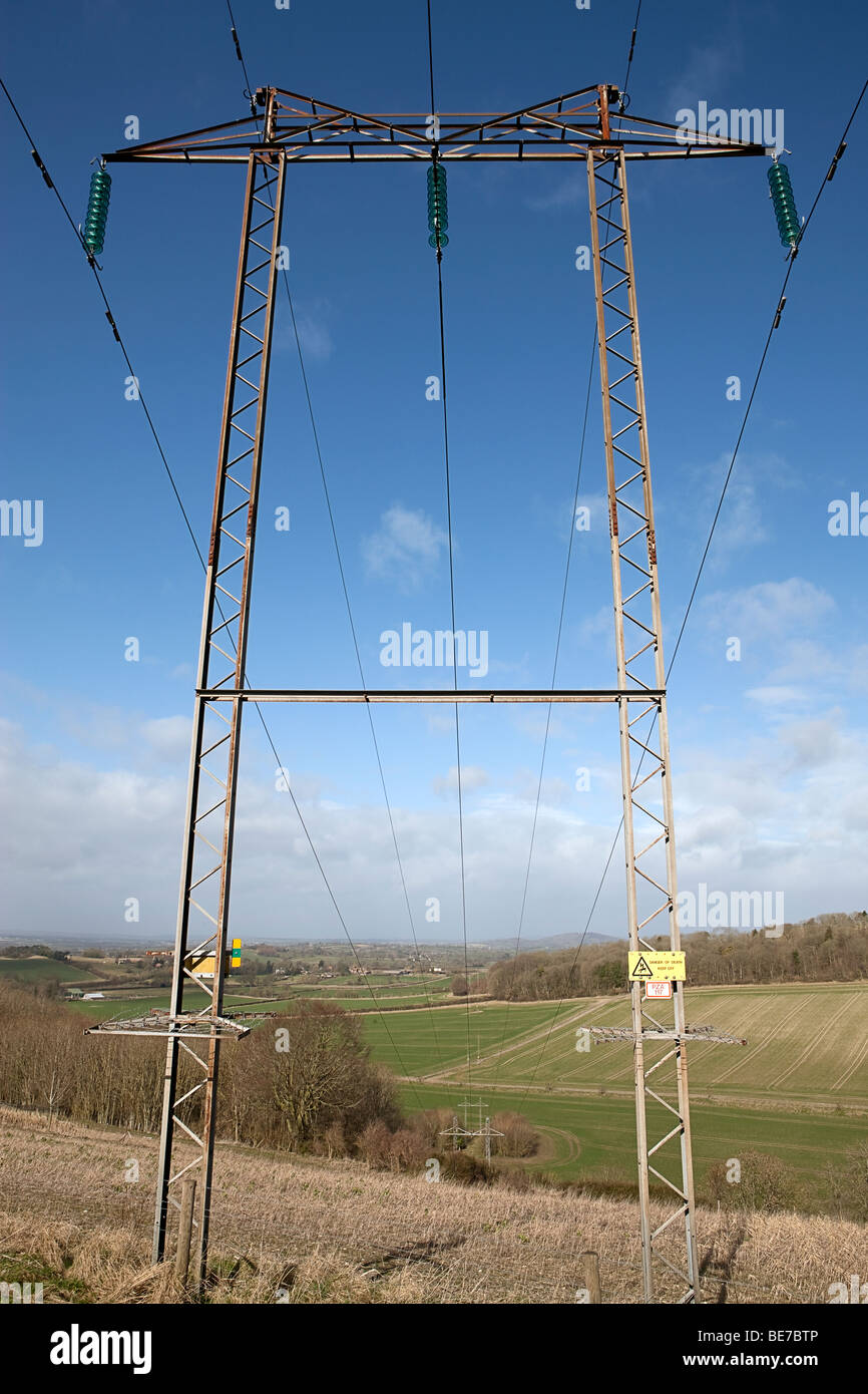 Rural Power Supply in Dorset, UK Stock Photo