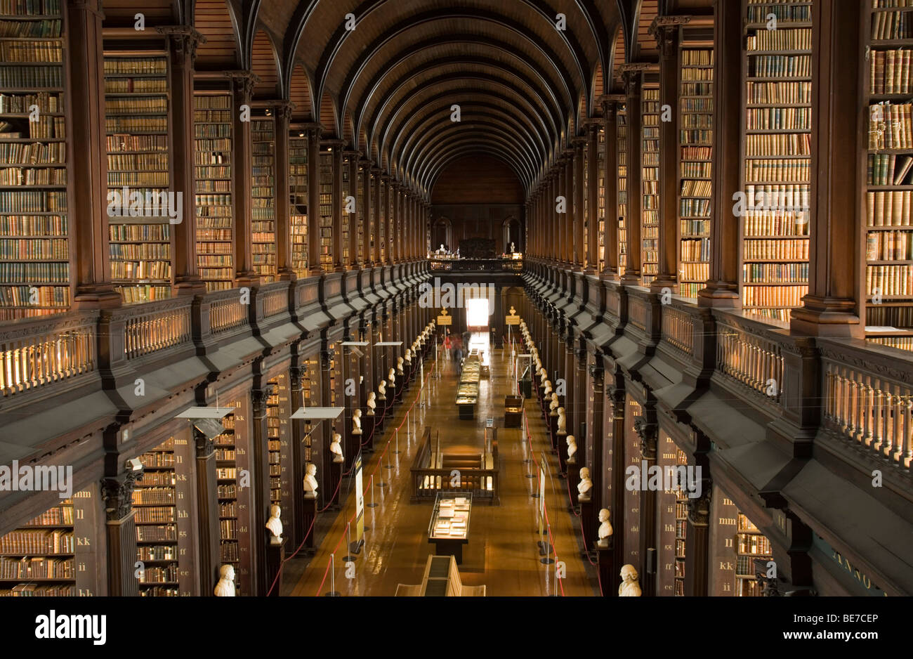 Long Room, Trinity College, Dublin, County Dublin, Ireland Stock Photo
