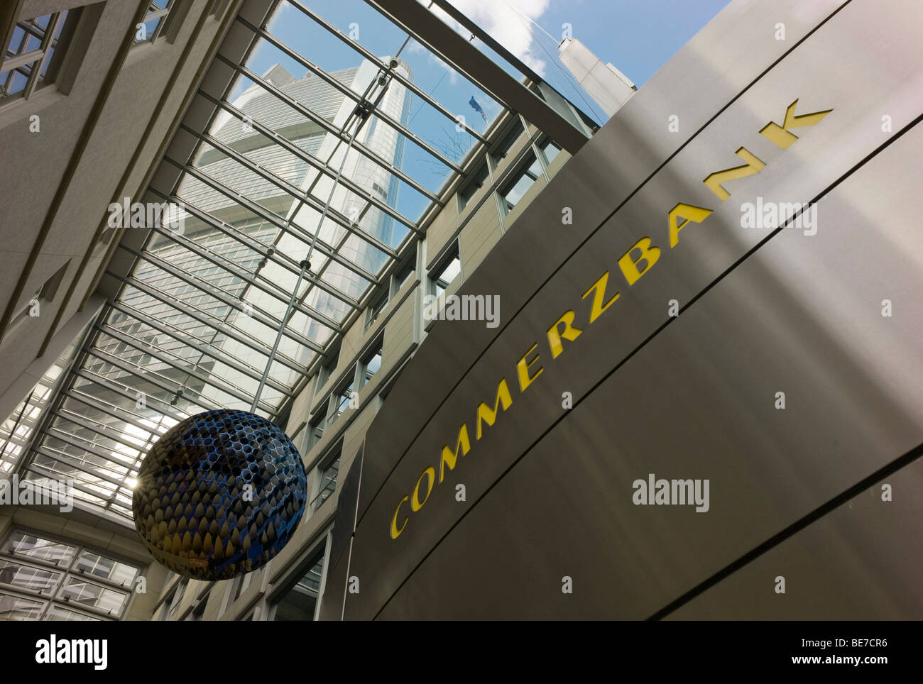 Commerzbank Frankfurt, Frankfurt am Main, Hesse, Germany, Europe Stock Photo