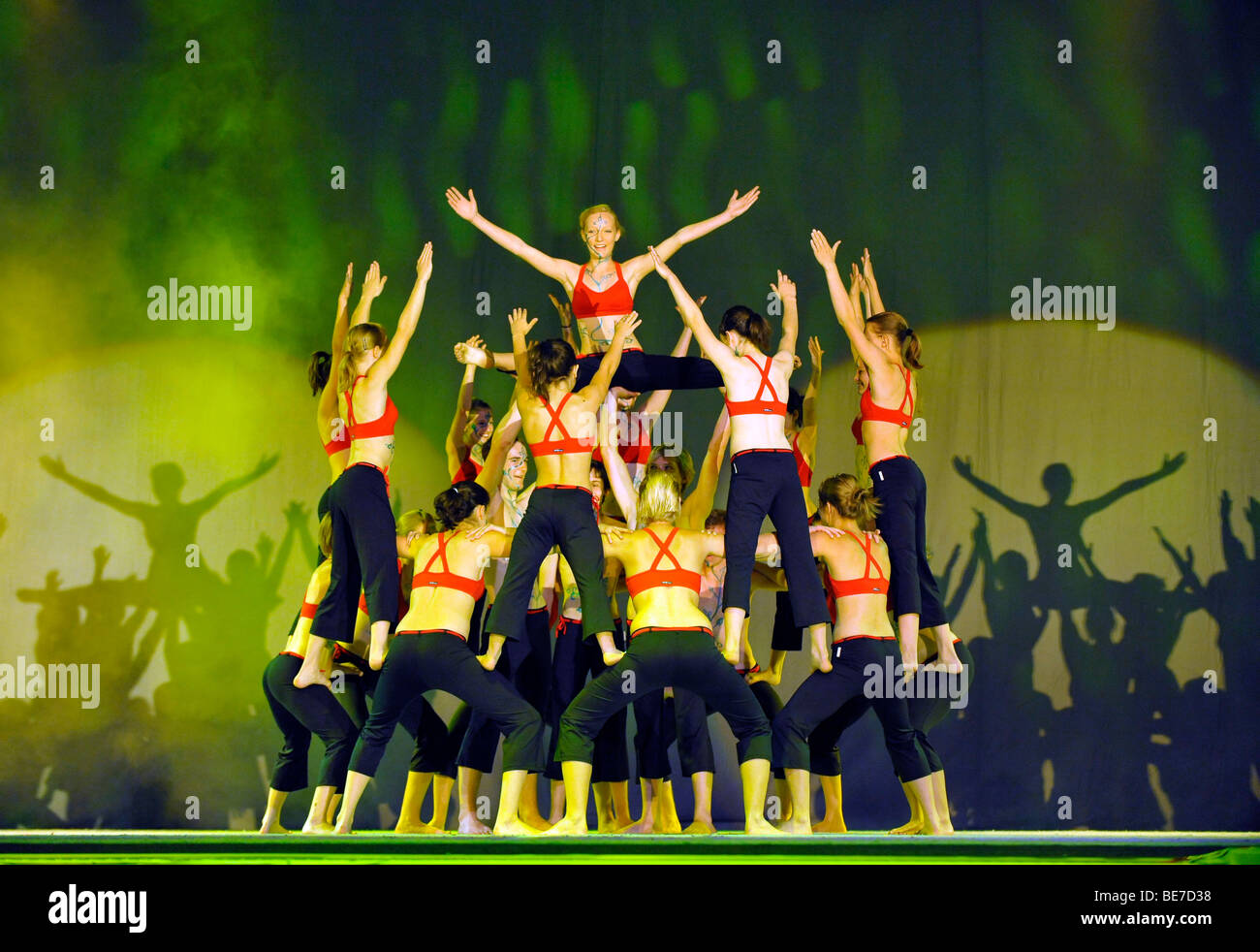 Show Matinee of the Best, Internationales Deutsches Turnfest, International German Gymnastics Festival 2009, festival hall, Fra Stock Photo