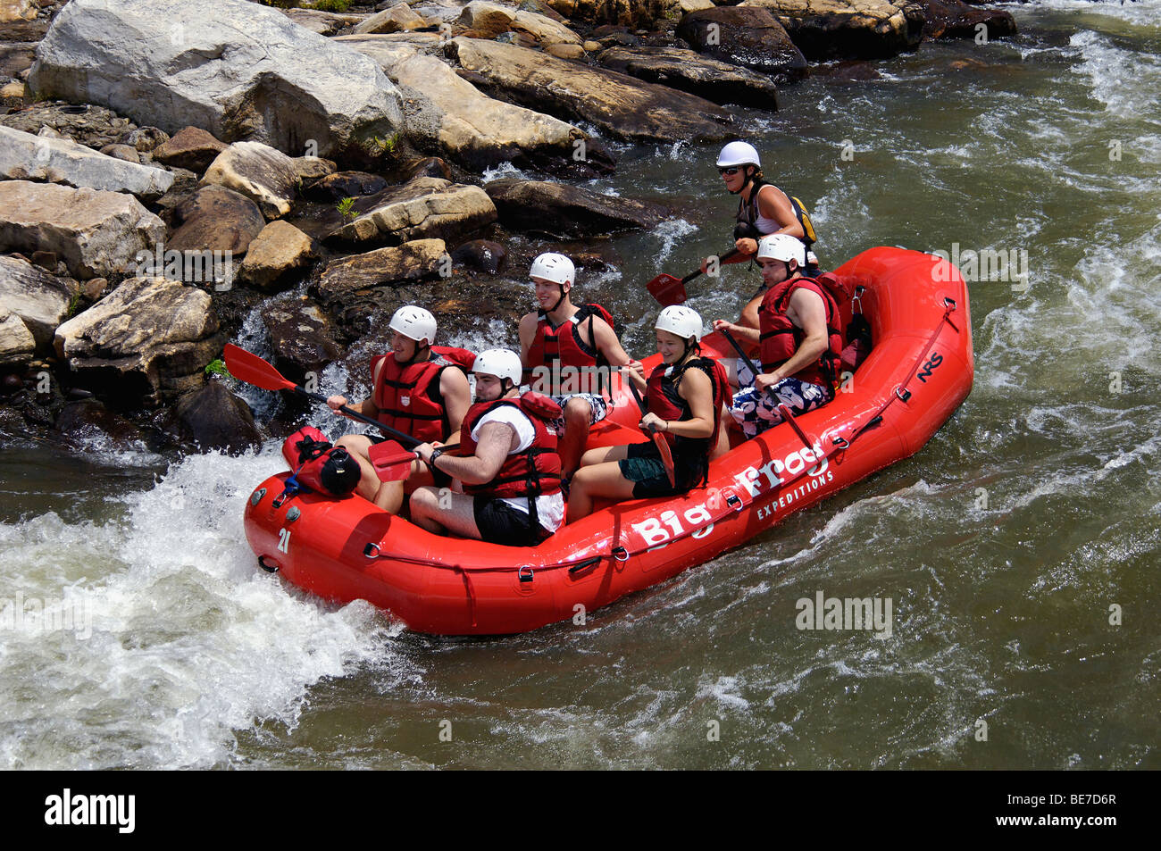 White Water Rafting on the Ocoee River in Polk County, Tennessee Stock Photo Alamy
