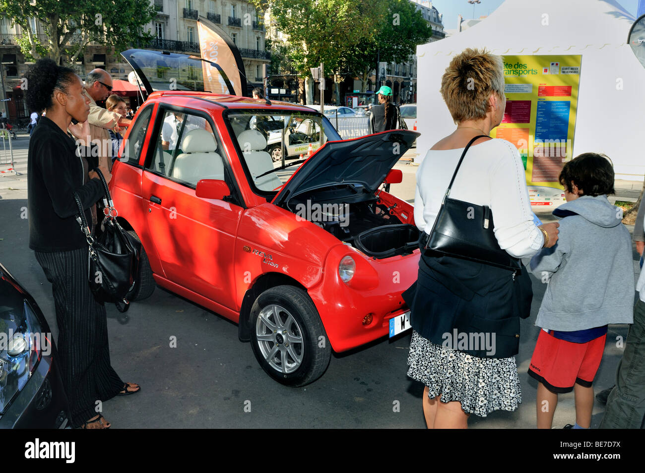 Paris, France, Shopping, People Visiting Alternative Transportation Show, Families Looking at