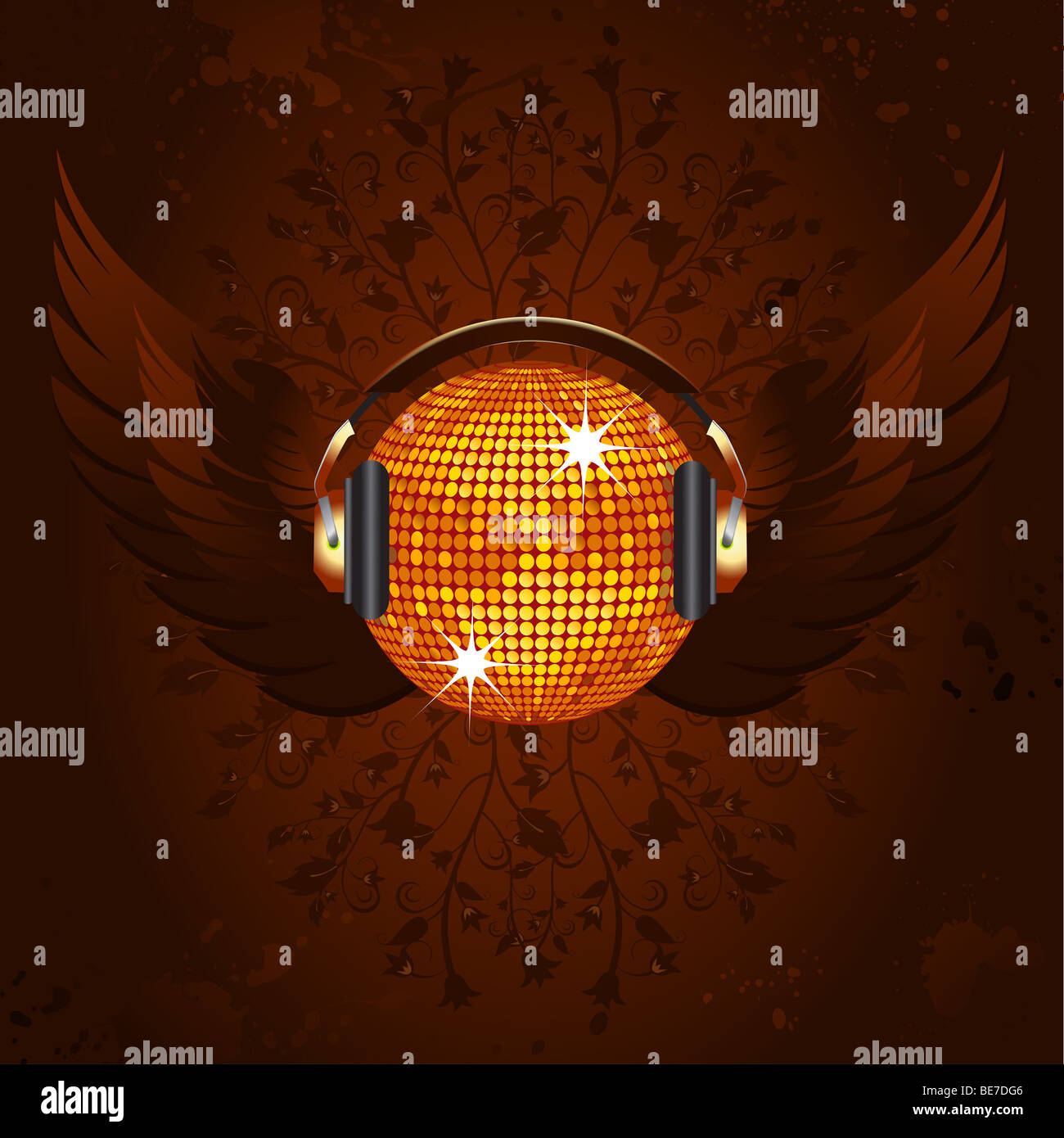 Retro disco ball illustration hi-res stock photography and images - Alamy