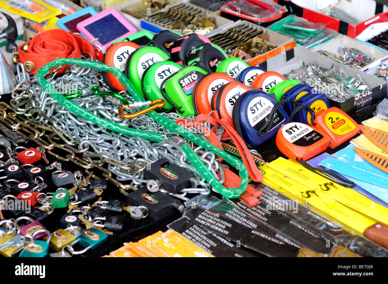 hardware stall carbon market downtown cebu city philippines Stock Photo Alamy