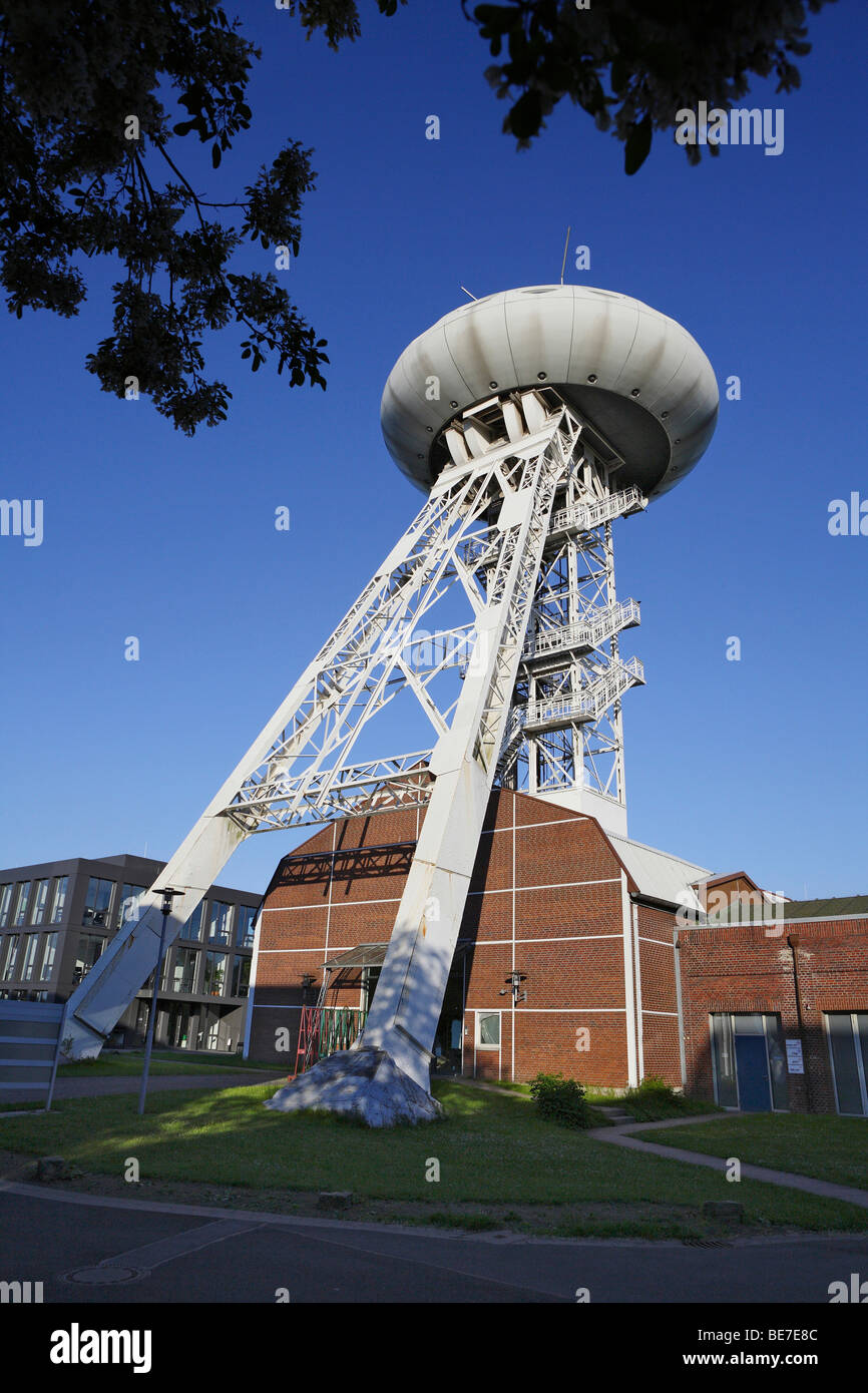Luentec Tower, Colani-egg on a shaft tower in the Technologiezentrum technology center Luenen-Brambauer, North Rhine-Westphalia Stock Photo